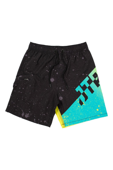 BLK/TEAL COLOUE BOMB YOUTH BOADSHORT