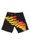 BLK/RED T SECTION YOUTH BOARDSHORT