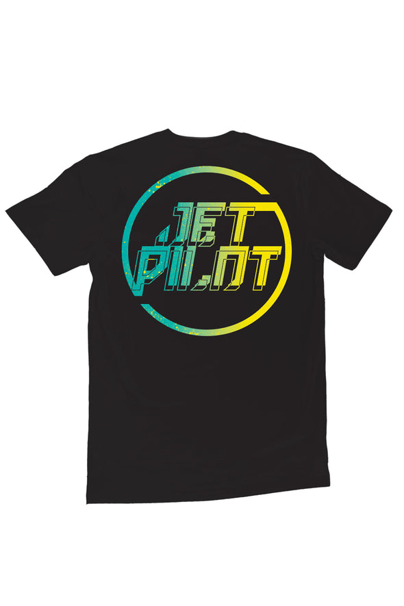 BLK/TEAL SPLITTER YOUTH TEE