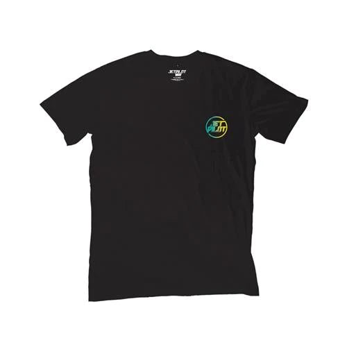 BLK/TEAL SPLITTER MENS TEE