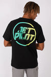 BLK/TEAL SPLITTER MENS TEE