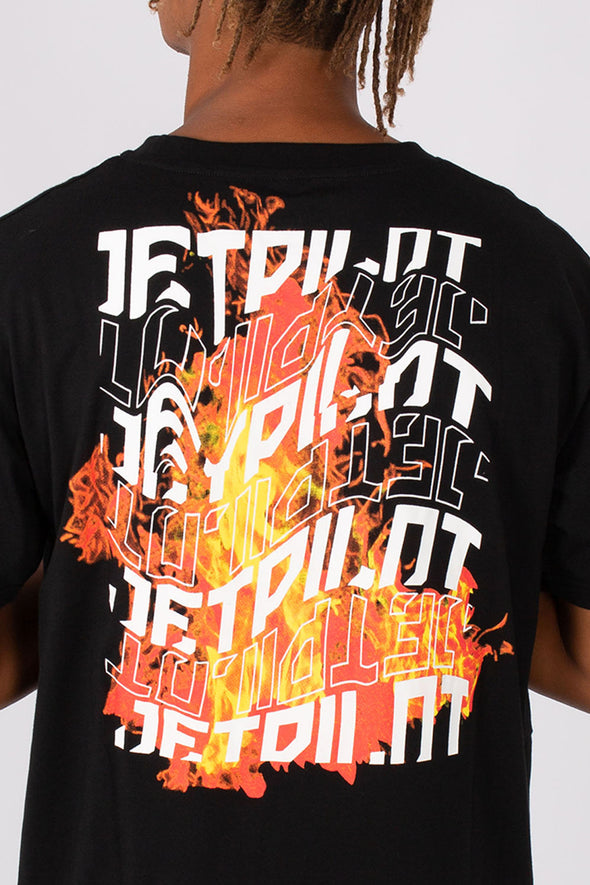 BLK/RED FIRESTORM MENS TEE