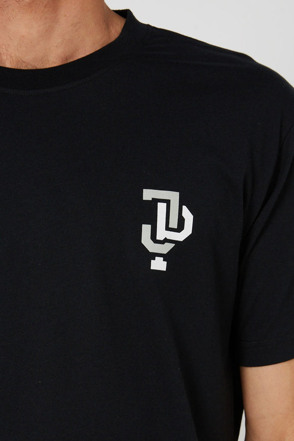 BLK/WHT LINKED MENS TEE