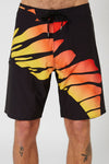 BLK/RED T SECTION MENS BOARDSHORT