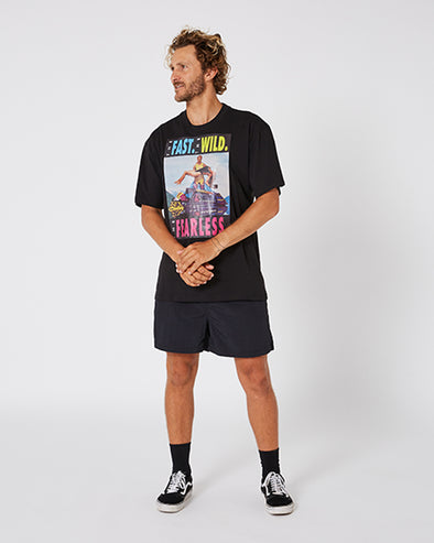 ACID WASH FEARLESS MENS TEE