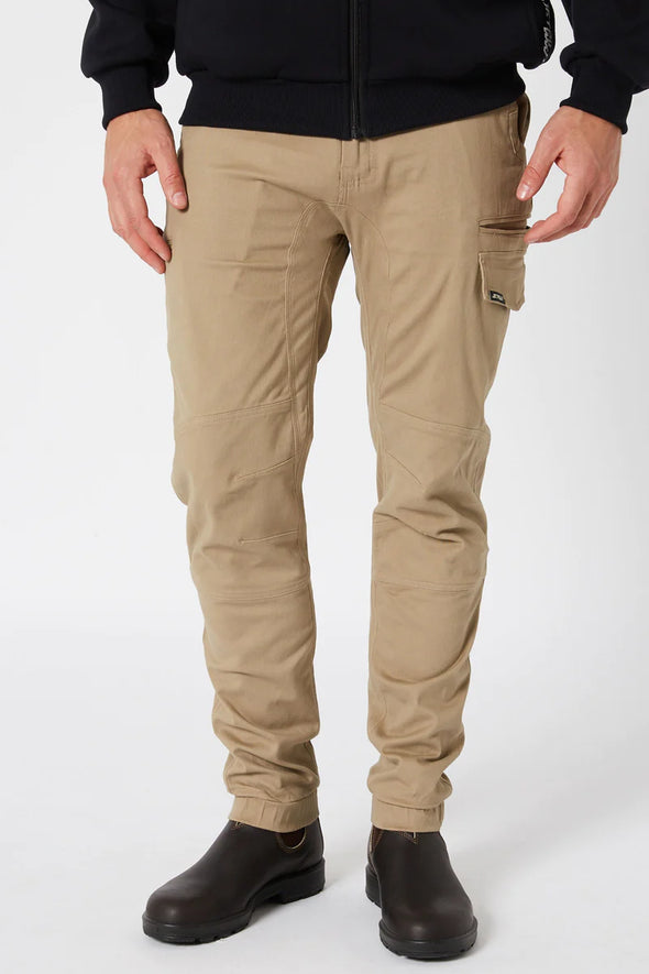 JETPILOT MENS CUFFED PANT KHAKI