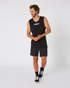BLK LIMITS MENS MUSCLE TEE