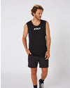 BLK LIMITS MENS MUSCLE TEE