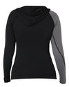 BLK PACER LS HOODED LADIES RASHIE