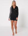 BLK PACER LS HOODED LADIES RASHIE