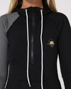 BLK PACER LS HOODED LADIES RASHIE