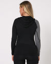 BLK PACER LS HOODED LADIES RASHIE