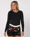 Jetpilot PACER QUARTZ LADIES LS RASHIE - Black