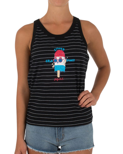 JETPILOT STUNNER LADIES TANK BLACK