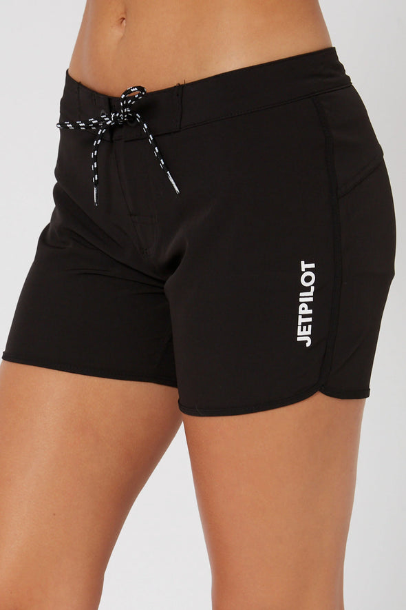 BLK CORP LADIES 5" RIDESHORT