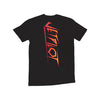 BLK/RED SIDESWIPE YOUTH TEE