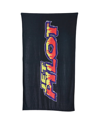 BLK/GRY COLOUR VISION BEACH TOWEL