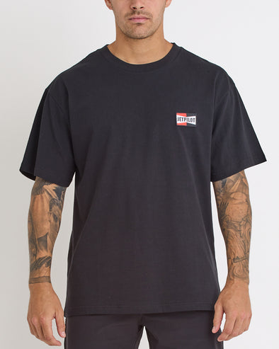 Jetpilot Vintage Badge Tee Mens - Black