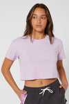 PUR FLORA LADIES S/S CROP TEE