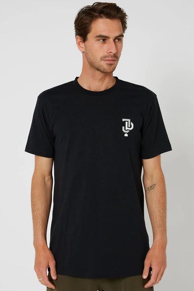 BLK/WHT LINKED MENS TEE