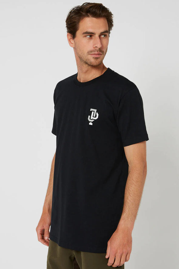 BLK/WHT LINKED MENS TEE