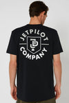 BLK/WHT LINKED MENS TEE