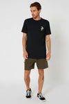 BLK/WHT LINKED MENS TEE
