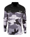 BLK/CMO VENTURE MENS LS FISHING POLO
