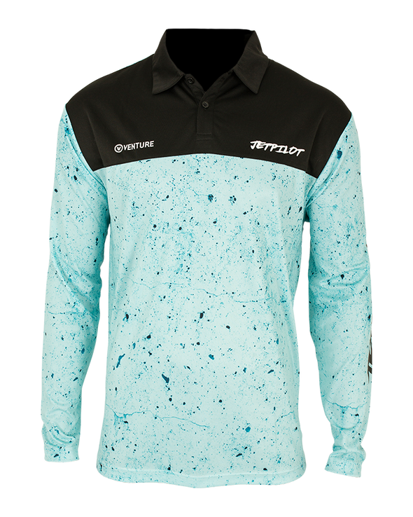 BLU VENTURE MENS LS FISHING POLO