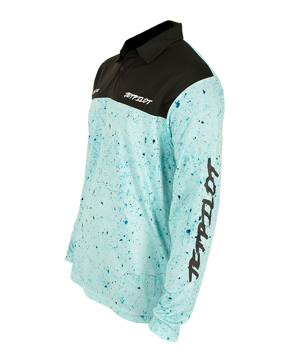 BLU VENTURE MENS LS FISHING POLO