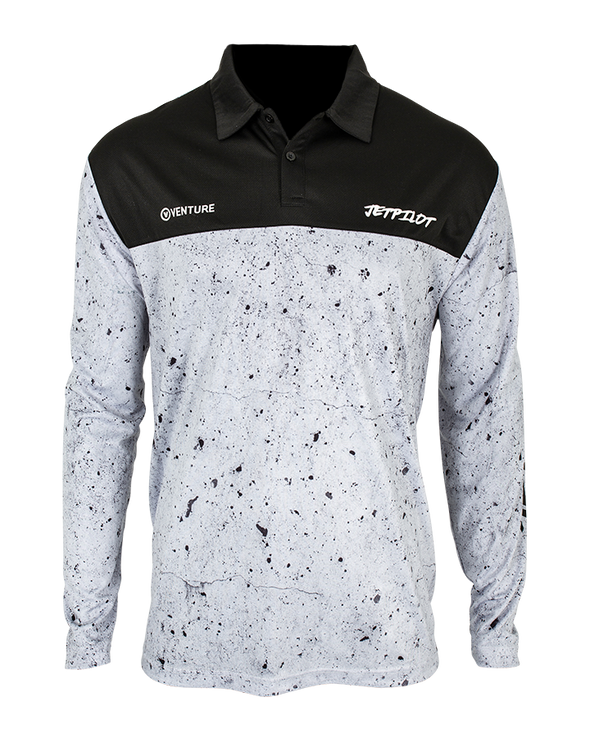 GRY VENTURE MENS LS FISHING POLO