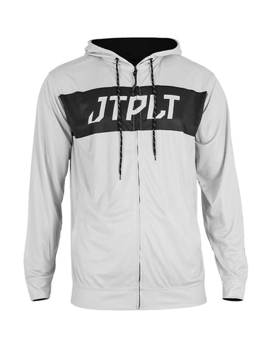 GRY RX L/S FRONT ZIP HOODED MENS RASHIE