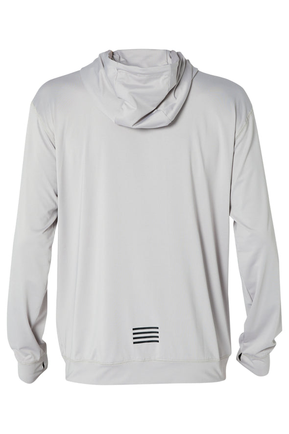 GRY RX L/S FRONT ZIP HOODED MENS RASHIE