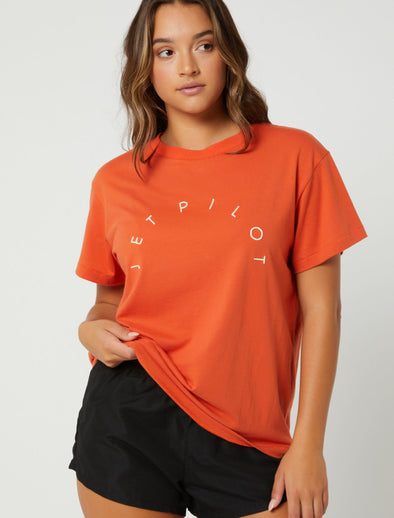 BRNT ORG ARCH SS LADIES TEE