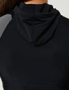 BLK CAUSE LS LADIES HOODED RASHIE
