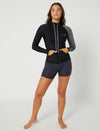 BLK CAUSE LS LADIES HOODED RASHIE