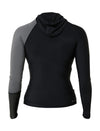 BLK CAUSE LS LADIES HOODED RASHIE
