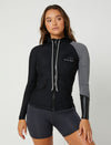BLK CAUSE LS LADIES HOODED RASHIE