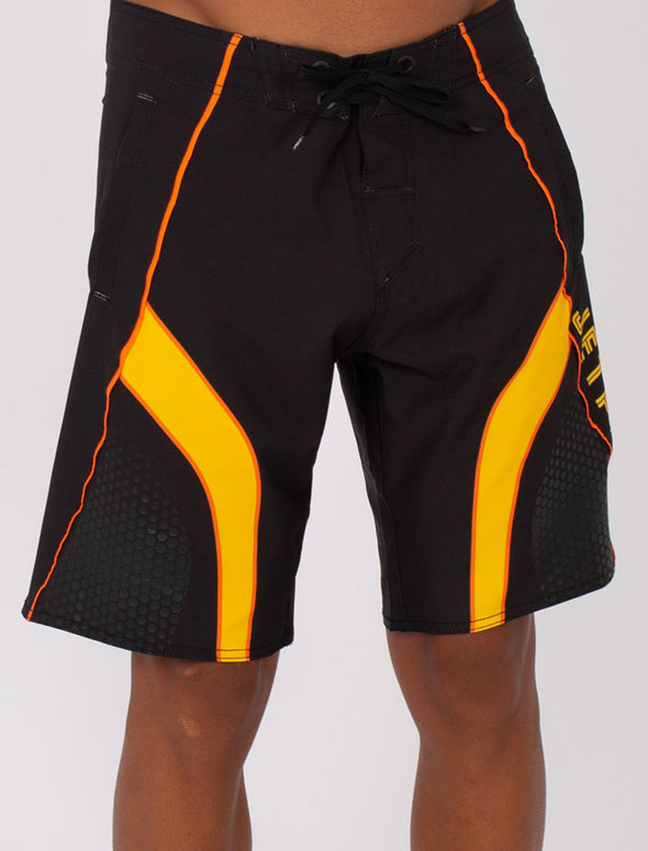 BLK/ORG FIREFLY MENS BOARDSHORTS