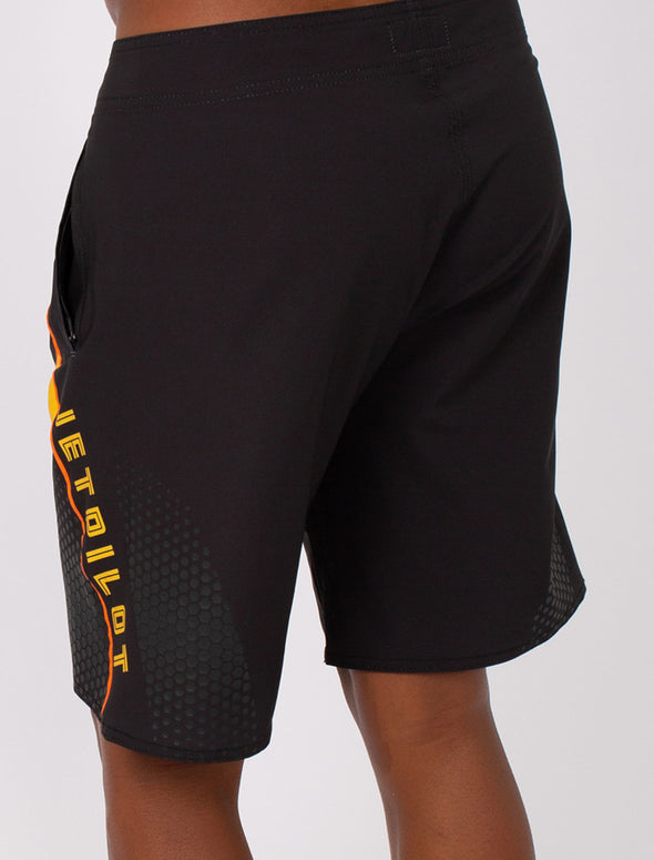 BLK/ORG FIREFLY MENS BOARDSHORTS