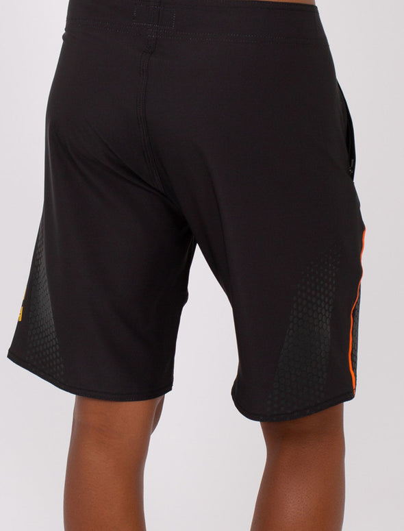 BLK/ORG FIREFLY MENS BOARDSHORTS