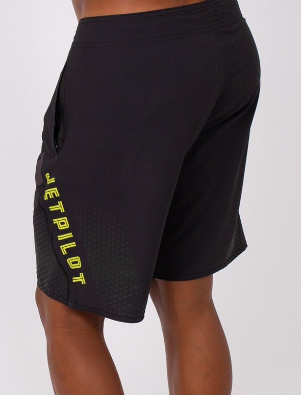 CHAR/YEL FIREFLY MENS BOARDSHORTS