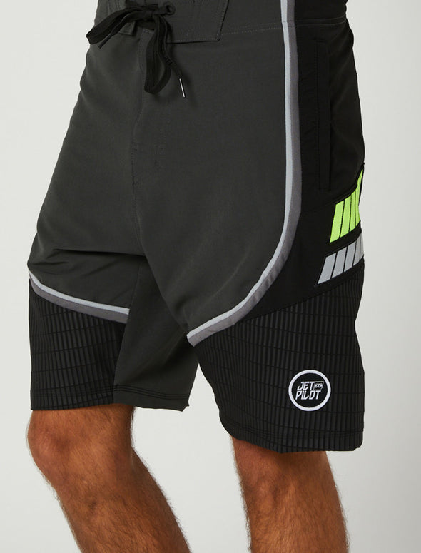 CHAR/YEL FULL PRO 3.0 MENS BOARDSHORTS