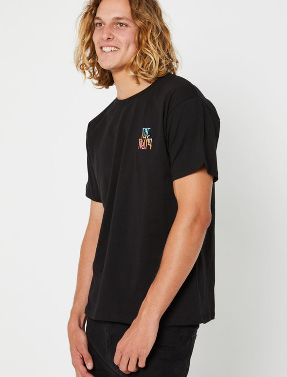 BLK FULL SEND MENS SS TEE