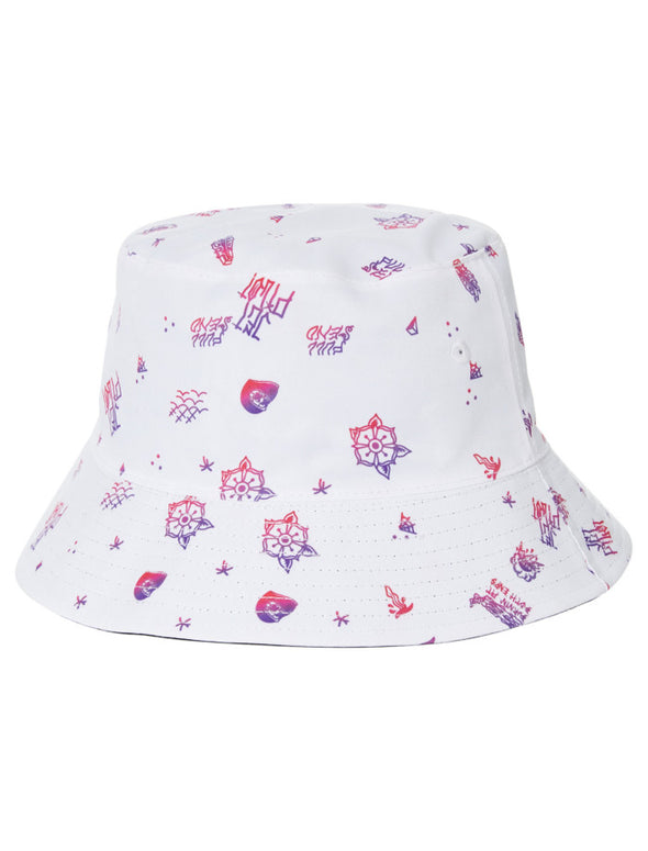 WHT/BLK FULL SEND REVO MENS BUCKET HAT