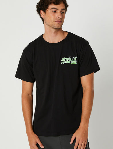 BLK GOODTIMES MENS SS TEE