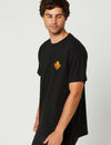 BLK IMPRINT MENS SS TEE
