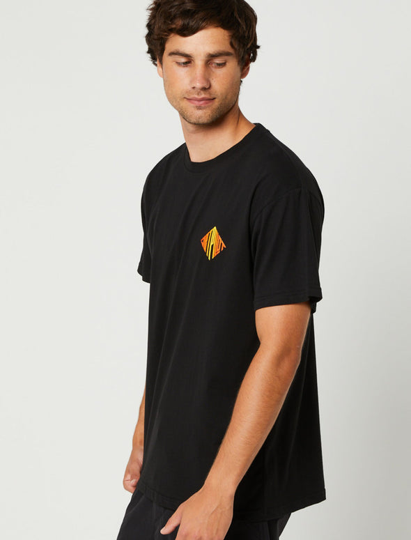 BLK IMPRINT MENS SS TEE