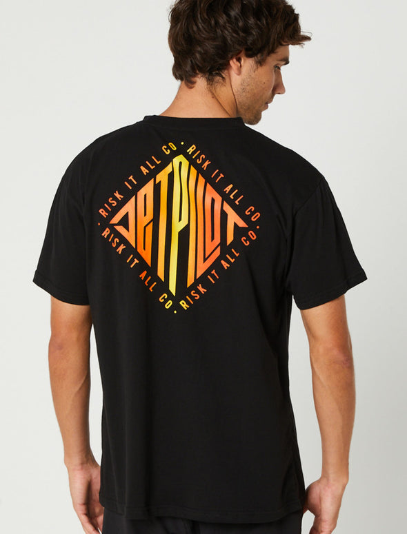 BLK IMPRINT MENS SS TEE