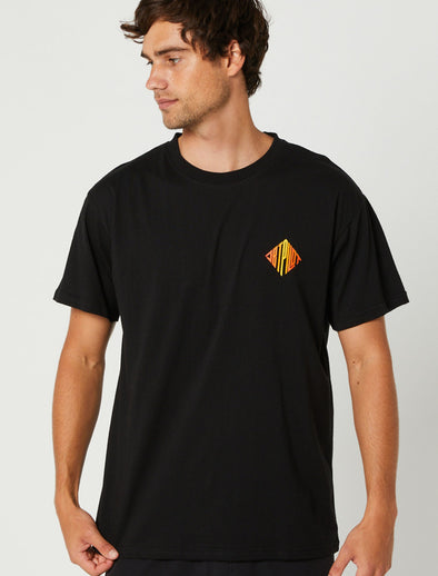 BLK IMPRINT MENS SS TEE